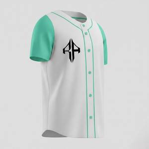 Camisetas de Béisbol de Alta Calidad, Transpirables, de Secado Rápido, con Cuello en V, Estampado Digital, 100% Poliéster, Manga Corta, Estampado Técnico - Product Image 3