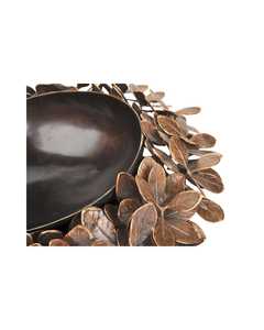 Cuenco Metálico Hecho a Mano con Diseño de Hojas, Estilo Contemporáneo, Ecológico y Duradero para Decoración de Bodas - Product Image 3