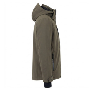 Veste de ski pour homme personnalisée, imperméable 10 000 mm, 100 % polyester, design bicolore, capuche, logo imprimé numérique, fermeture éclair en coton PP - Product Image 4