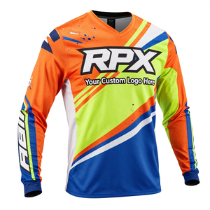 Camiseta de Motocross Sublimada Personalizada de Manga Larga de Secado Rápido para Hombre, Camiseta de Carreras de Motocicleta de Manga Larga para Todas las Temporadas - Product Image 2