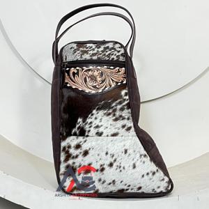 Bolsa de Lona Resistente para Botas, Bolsa de Almacenamiento para Zapatos de Cuero Vacuno Hecha a Mano, para Viajes, Gimnasio, Uso al Aire Libre, con Cierre de Cremallera Seguro - Product Image 1