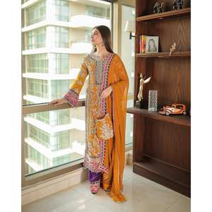 Ensemble haut et bas pour femme avec Dupatta pour fête - Product Image 5