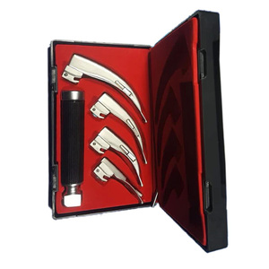 Hot selling Manual Flexi Tip Fiber <b>Optic</b> Laryngoscope Set with Blade ENT Surgical <b>Instruments</b> German stainless steel CE - Product Image 3