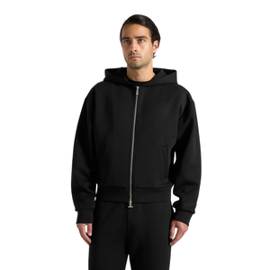 Conjunto Deportivo para Hombre con Sudadera con Capucha y Cremallera Completa, Pantalones Anchos con Cordón en la Cintura, Bolsillos con Abertura Lateral, Estilo Relajado, 2 Piezas, Venta al Por Mayor, Personalizable OEM - Product Image 3