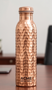 Botella de agua de cobre martillado hecha a mano, diseño a prueba de fugas, ideal para almacenamiento de la mejor calidad y uso de utensilios de cocina elegantes - Product Image 2