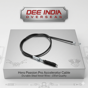 Cable de Acelerador de Alto Rendimiento para Motocicleta Hero Passion Pro |   Cable de Acelerador Interno de Acero Resistente |   Repuesto de Calidad OEM - Product Image 2