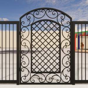 Elegant Eco-Friendly Modern Wrought Iron Gate Compound Wall Gate Premium Powder Coated Outdoor <b>Security</b> Gate for Residential - Product Image 2