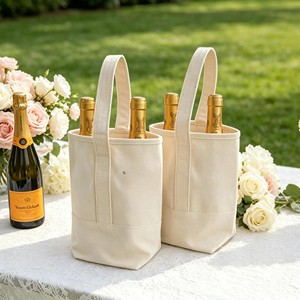 Cotton <b>Bottle</b> Carry <b>Bag</b> Promotional Packaging for Business Events - Product Image 6