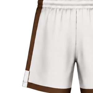 Pantalones Cortos de Rugby Blancos y Marrones con Cintura Elástica y Cordón Ajustable, Uniforme de Equipo Personalizado, Ropa Deportiva Transpirable para Entrenamiento y Alto Rendimiento - Product Image 5