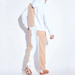 ชุดเซ็ตฮู้ดดี้ผู้ชายสองสี เสื้อฮู้ดแบบสวมหัว กางเกงขายาวลำลอง สตรีทแวร์ ขายส่ง - Product Image 2