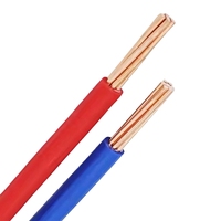 Cable Eléctrico de Cobre Sólido Libre de Oxígeno H07V-U de 450/750V, Aislamiento de PVC, 4/6mm2, IEC 60227-5, para Instalaciones Domésticas