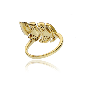 Bague de Cocktail REYES de Luxe en Argent Sterling 925 avec Diamant Naturel, Motif Feuille Victorien, Bijou Fin Fait Main pour Femme - Product Image 2