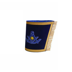 Wholesale Factory Price Masonic Regalia Hand Made Bullion Embroidered Cuffs Wholesale Masonic Guantless & Cuffs - Product Image 5