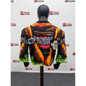 เสื้อยืดโอเวอร์ไซส์แขนยาวสตรีทแวร์ผู้ชายสุดฮิตปี 2026 พิมพ์ลายดิจิทัล คอกลม ผ้าถัก 100% คอตตอน ระบายอากาศด้านหน้าได้ดี - Product Image 6