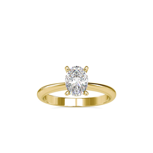 <b>Dainty</b> Classic Oval VVS Moissanite Diamond Beautiful Perfect Look 925 Sterling Silver Promise <b>Ring</b> - Product Image 5