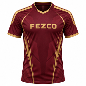 Nueva Llegada 2026 Camisetas de Equipo para Hombre, Impresión por Sublimación, Camiseta de Fútbol Personalizada con Nombre y Número - Product Image 2