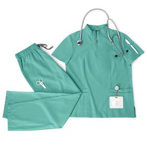 Private Label <b>Plus</b> <b>Size</b> Women's Nursing Uniform <b>Scrub</b> Sets Rayon Canvas Fabric Hospital Use Hot Selling Oem Wholesale Price - Product Image 5