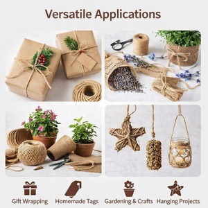 Hilo de Yute de 8 lb y 36 lb, Suave, Trenzado, Teñido, Antibacteriano, Reciclable, para Coser, Manualidades, Tejido, Fabricación de Cuerdas, Textil, Ecológico - Product Image 5