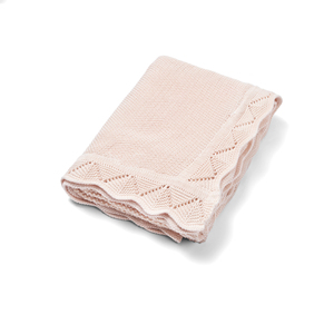 Eco-Friendly <b>Knitted</b> Baby <b>Blanket</b> 100% Cotton Solid Color Rectangle 209-278g Heirloom <b>Throw</b> <b>Blanket</b> Vietnam Machine Washable - Product Image 1