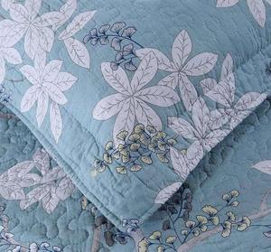 Offre Spéciale – Parure de lit matelassée vintage imprimée toutes saisons, garnissage 100 % polyester et coton, couvre-lit floral - Product Image 4