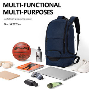 Mochila de Baloncesto con Logotipo Personalizado, Bolsa Deportiva para Fútbol, Mochila de Viaje Grande, Bolsa Deportiva para Entrenamiento y Gimnasio para Hombres y Mujeres - Product Image 3