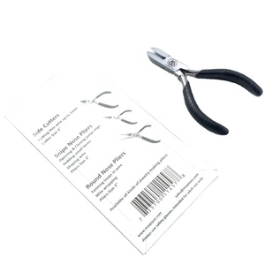 Minialicates de Punta curvada multifunción, pelador de precisión, herramienta de fabricación de joyería de alambre de mano, alicates planos de alambre de abalorios, bricolaje, artesanal - Product Image 2