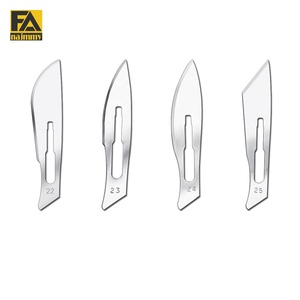 Lames de scalpel chirurgical 22 23 24 25 pour chirurgie générale manuelle, instrument de classe I certifié CE - Product Image 1