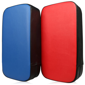 Premium Leather Curved Muay Thai Pads Durable MMA Kick Striking <b>Shield</b> for Martial Arts Training - Product Image 2