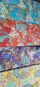 Tela de Algodón 100% Peinado, Ligera, Transpirable, Absorbente de Humedad, Ecológica y Orgánica, con Estampado Multicolor, Le Souvenirs - Product Image 4