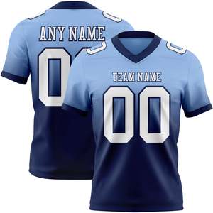 เสื้อฟุตบอลอเมริกันแบบตาข่ายระบายอากาศ ขายส่ง เสื้อกีฬาแบบเรียบๆ ออกแบบเองได้ สไตล์รักบี้ เสื้อฟุตบอลสั่งทำ - Product Image 1