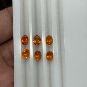 Granat naturel Fanta, taille ovale, 1 carat, granat mandarin calibré, pierre précieuse orange lâche, qualité joaillerie fine de Madagascar, vente en gros - Product Image 6