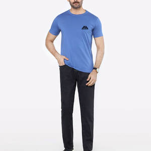 T-shirt d'exercice pour homme en coton 100% de haute qualité, coupe classique, imprimé sur mesure, respirant, séchage rapide, nouveau style tendance - Product Image 5