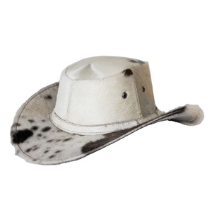 Chapeau de cowboy en laine GENERSA SPORTS unisexe pour adulte, décontracté, pour l'extérieur, toutes saisons, 50-52 cm, à large bord, motif tacheté, pour le cyclisme et les voyages - Product Image 1