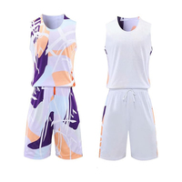 Uniformes de Baloncesto Personalizados, Jersey y Pantalones Cortos Unisex de Poliéster, Transpirables, de Secado Rápido, Antimicrobianos, Uniformes de Equipo con Color Personalizado