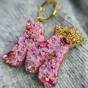 Elegant Handmade Embroidery Eco-Friendly <b>Customized</b> Design Beaded <b>Keychain</b> Decorative Artisan Beadwork for Bags and Backpacks - Product Image 5