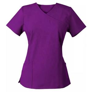 Uniformes d'infirmières sur mesure OEM pour femmes, ensembles de blouses de haute qualité avec poches, fabricant professionnel d'uniformes d'hôpital - Product Image 4