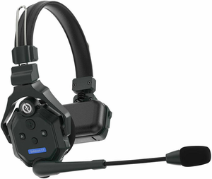 <b>Wireless</b> Tally System Headset Set Green Indicator <b>Light</b> Headphone Mic Kit for Crew Call Production Use - Product Image 4