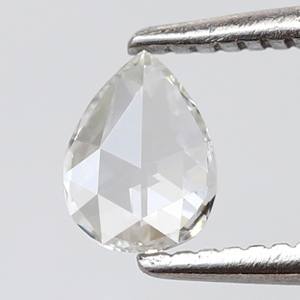 เพชรทรงลูกแพร์เจียระไนแบบโรสคัท น้ำหนัก 0.80 กะรัต ได้รับการรับรองจาก IGI คุณภาพ VVS ผลิตในห้องปฏิบัติการ เหมาะสำหรับทำแหวน ผู้ผลิตเพชรเม็ดเดี่ยว ราคาถูก - Product Image 1