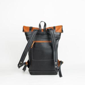 Signature Collection Leather <b>Roll</b> Top Bag High Quality Manufacturing Laptop Rucksack For Export LTBP-0287 - Product Image 4