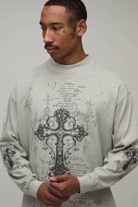 OEM Screen Printed Custom Men's Sweatshirt Personalized Long <b>Sleeve</b> Streetwear Casual Wear Custom Design Apparel Top Clothing - Product Image 3