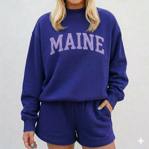 Ensemble haut à col montant et short assorti pour femme, chaud, confortable, facile à porter, vêtements raffinés pour tous les jours - Product Image 1