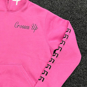 Sweat à capuche en molleton respirant grande taille avec logo brodé et imprimé, personnalisable, en coton, pour l'hiver – Vente en gros - Product Image 4