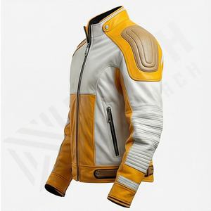Veste de moto en cuir véritable pour homme de qualité supérieure, nouvelle arrivée, vestes de moto d'hiver, protections amovibles, personnalisables - Product Image 3