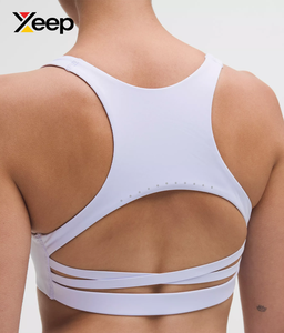 เสื้อชั้นในกีฬาโยคะคุณภาพสูงสำหรับผู้หญิง XEEP รุ่น XC-SB-191 แบบเรียบง่าย ระบายอากาศได้ดี สายปรับได้ แผ่นรองถอดออกได้ รองรับได้ดี - Product Image 4