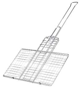 Cesta para asar de acero inoxidable con mango largo para voltear alimentos de forma segura mientras se asa a la parrilla al aire libre - Product Image 4