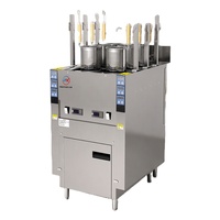 Nouvelle machine automatique de cuisson de nouilles à six têtes de 12 kW pour les restaurants et hôtels à fort trafic et les fast-foods