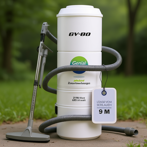 Central <b>Vacuum</b> System Twin Motor with 9m <b>Hose</b> Set for Whole House Cleaning - Product Image 3