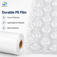 Rouleau de film gonflable personnalisé de 30 cm de large, 30x30 cm, 15 µm PE, 300 m pour le remplissage de vide et la protection des colis e-commerce