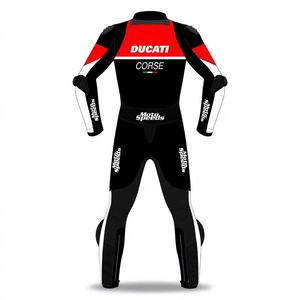 ชุดแข่งรถมอเตอร์ไซค์ Rucati Corse MotoCP หนังวัว/หนังจิงโจ้ 1 ชิ้น สำหรับขับขี่มอเตอร์ไซค์/จั๊มสูท MotoCp/ชุดสำหรับนักขี่มอเตอร์ไซค์ระดับมืออาชีพ - Product Image 2