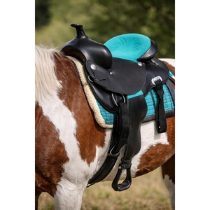 Selle de cheval en cuir sur mesure de qualité supérieure, selle d'équitation western, équipement équestre de cowboy avec étriers, fournisseur OEM ODM - Product Image 6